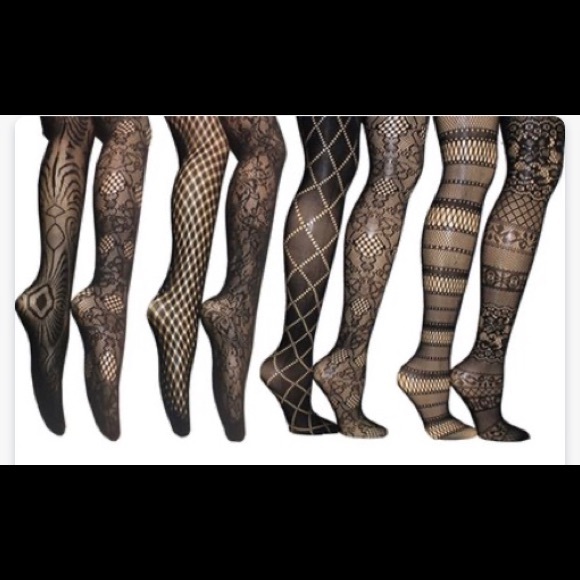 (5 Pack) Frenchic Fishnet Tights (1A) - Picture 4 of 6